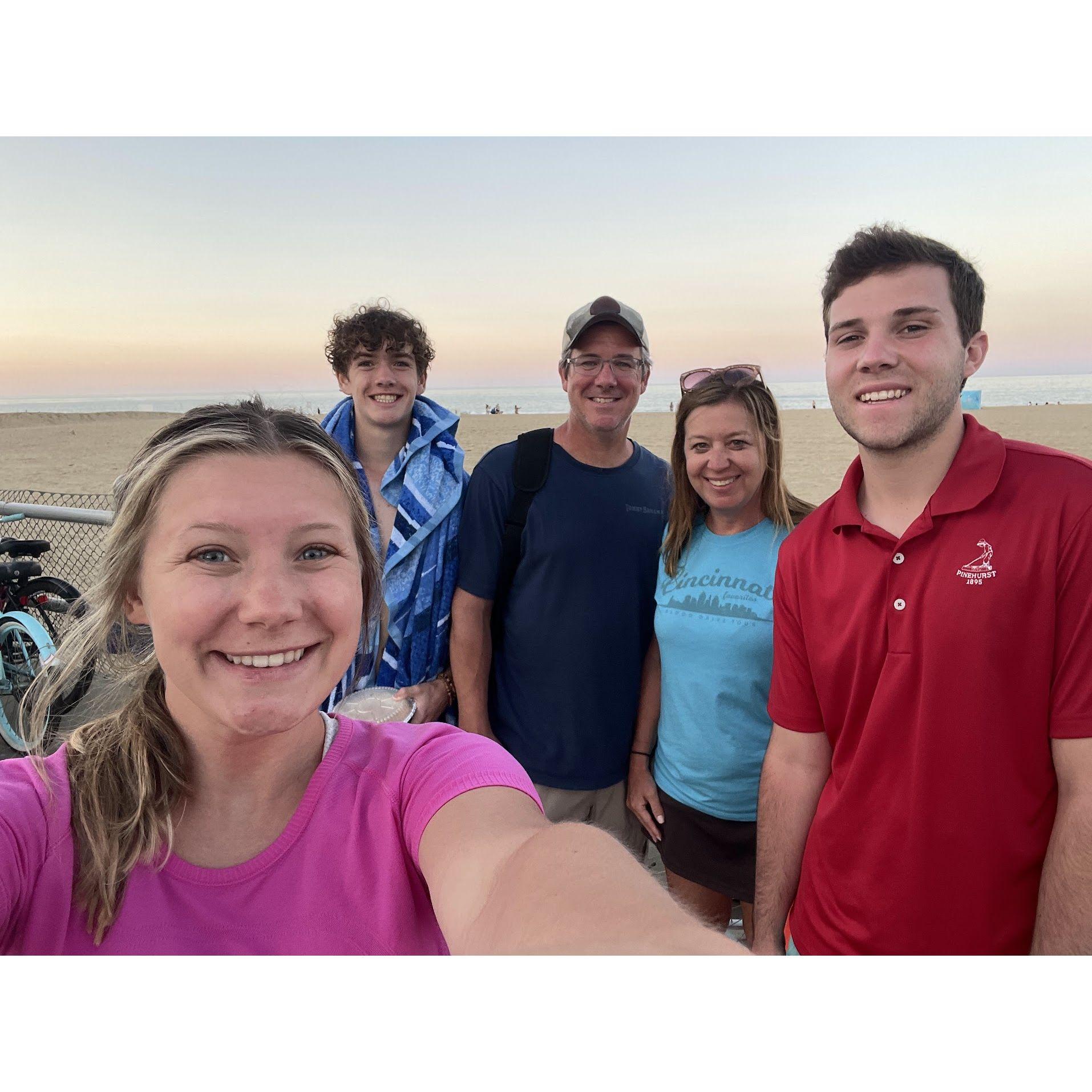 Met up with Ella's family in Virginia Beach for Dean's soccer