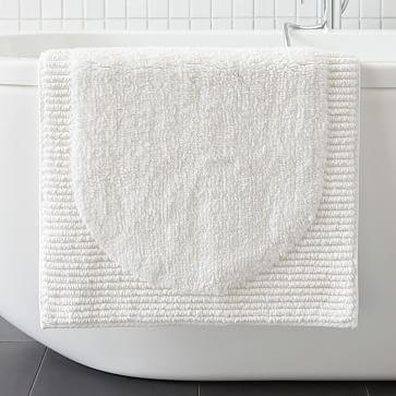 Organic Plush Border Bath Mat