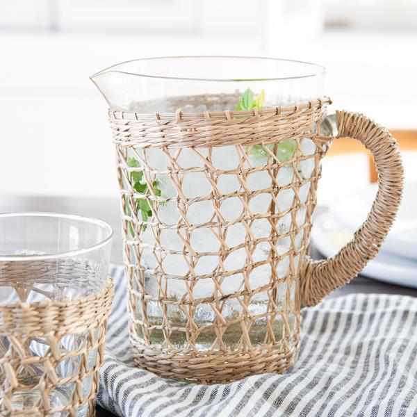 Seagrass Cage Pitcher