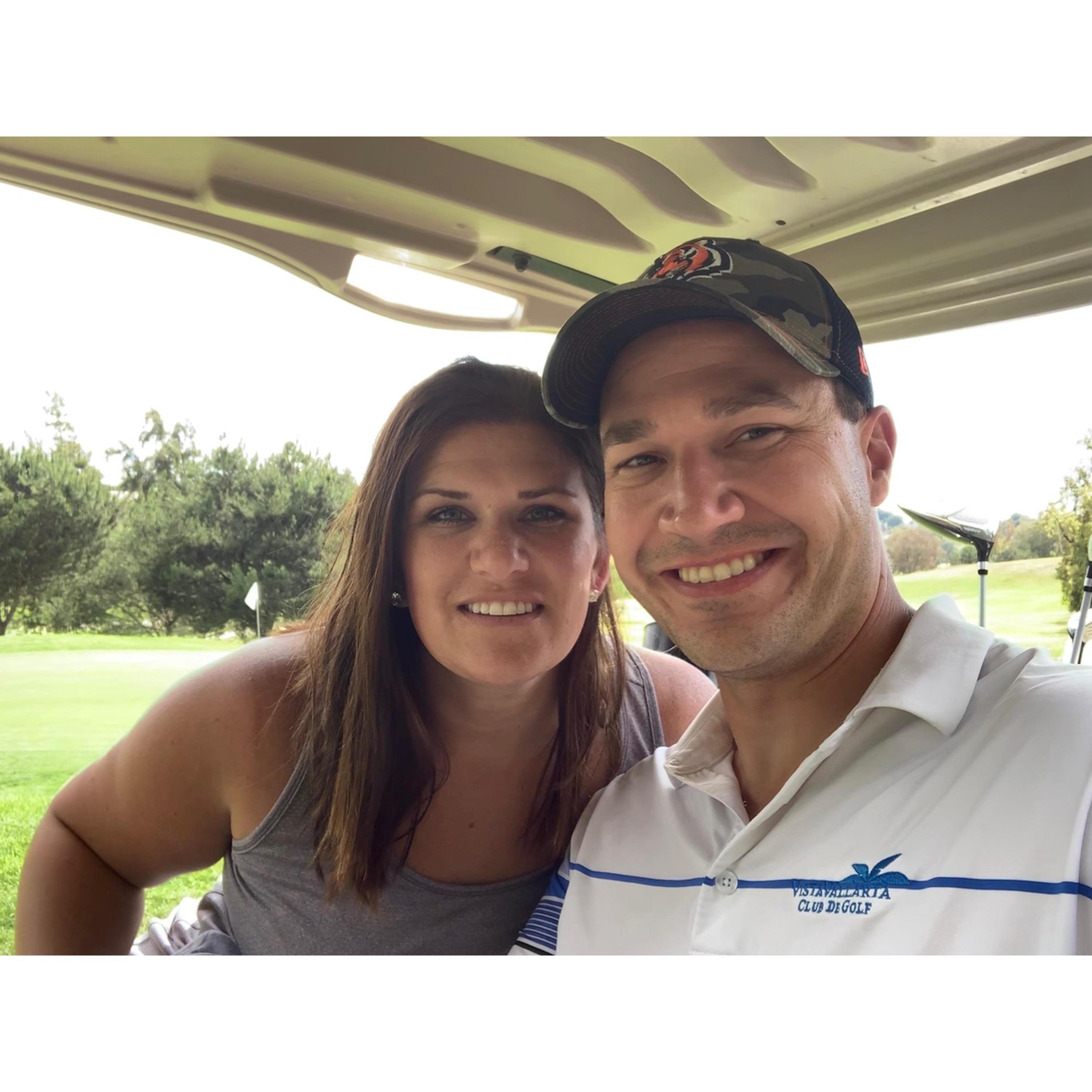 Although on the worst golf course in the world, we still had fun.