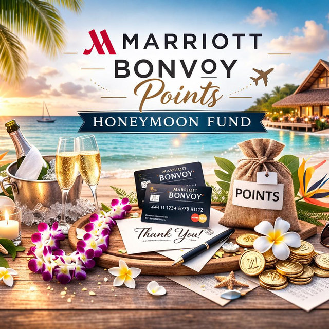 Send Marriott Bonvoy points toward our honeymoon stay.