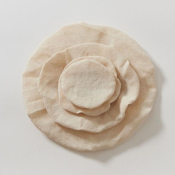 Hemp Food/ Bowl Covers - Plastic free, eco-friendly, great for fermenting, kombucha cover, bread baking fabric cover, multiple uses
