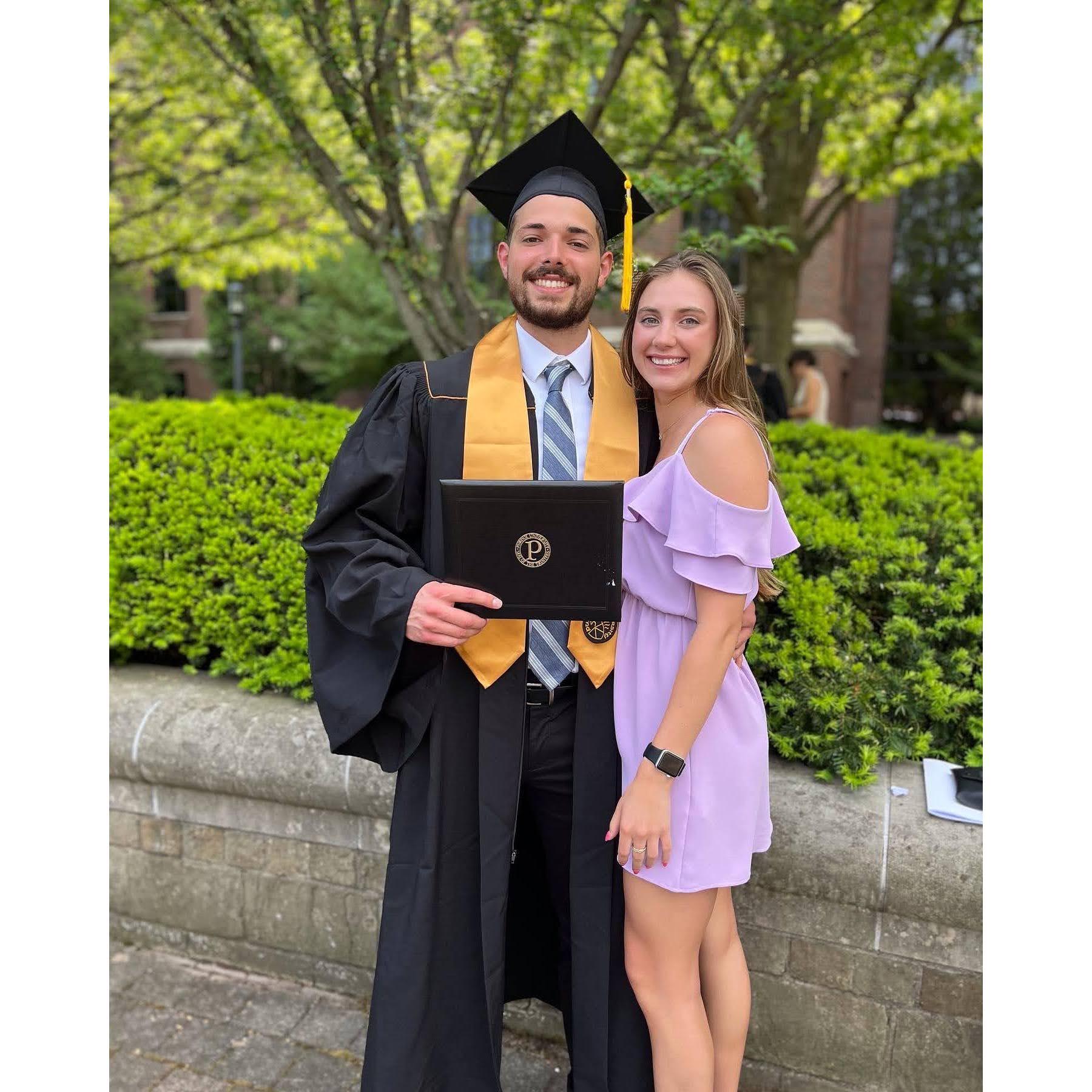 Denton graduated from Purdue!