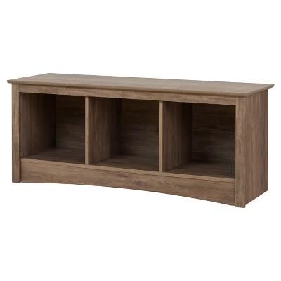 Cubbie Storage Bench - Drifted Gray - Prepac