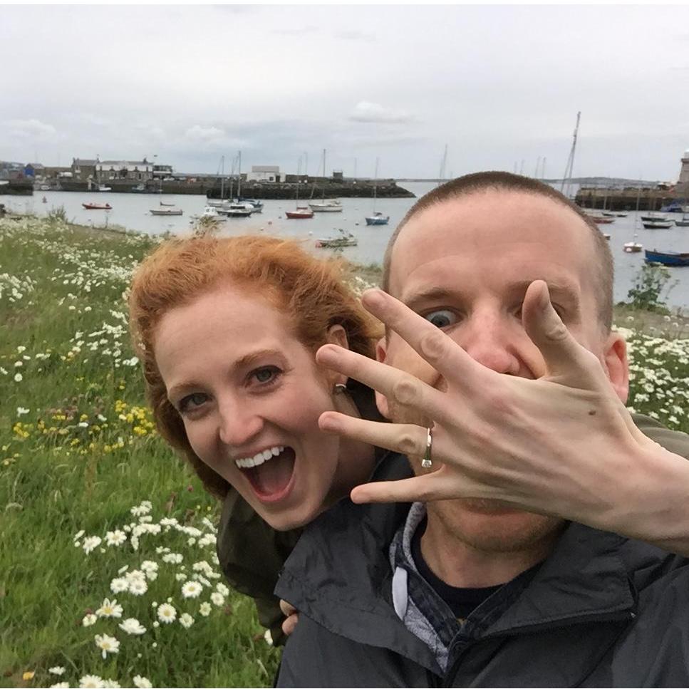 Right after Ian proposed we went down to the harbor for some pictures; clearly I was pretty excited!