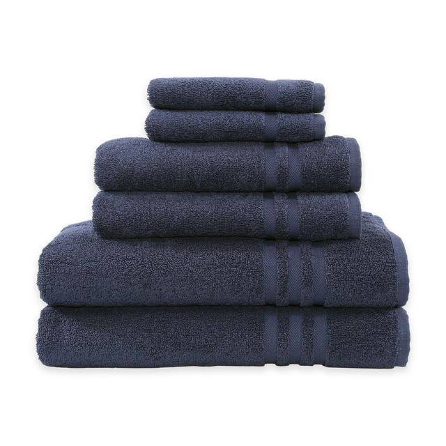 Linum Home Textiles Denzi 6-Piece Towel Set in Twilight Blue