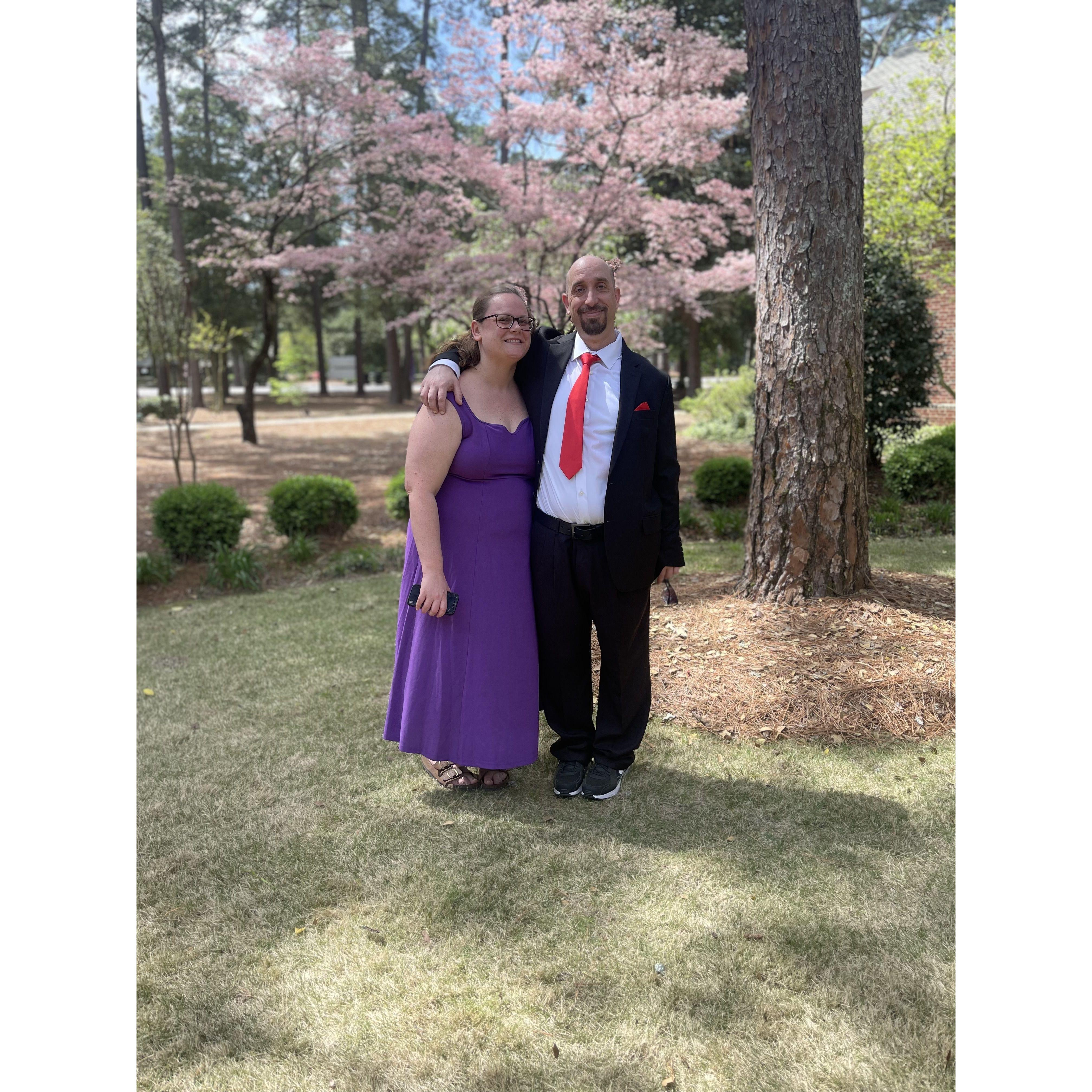 At Keith's brothers wedding this past April