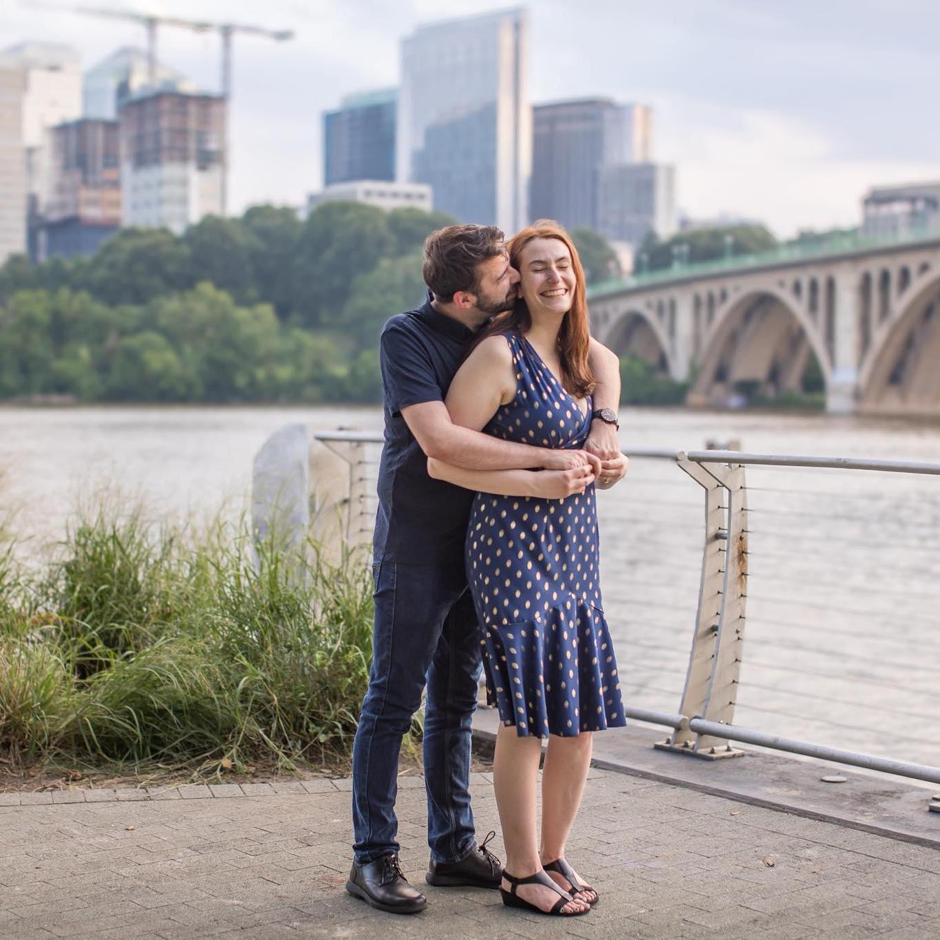 Simply had to have Rosslyn, the place where we fell in love, as the background for our engagement photoshoot