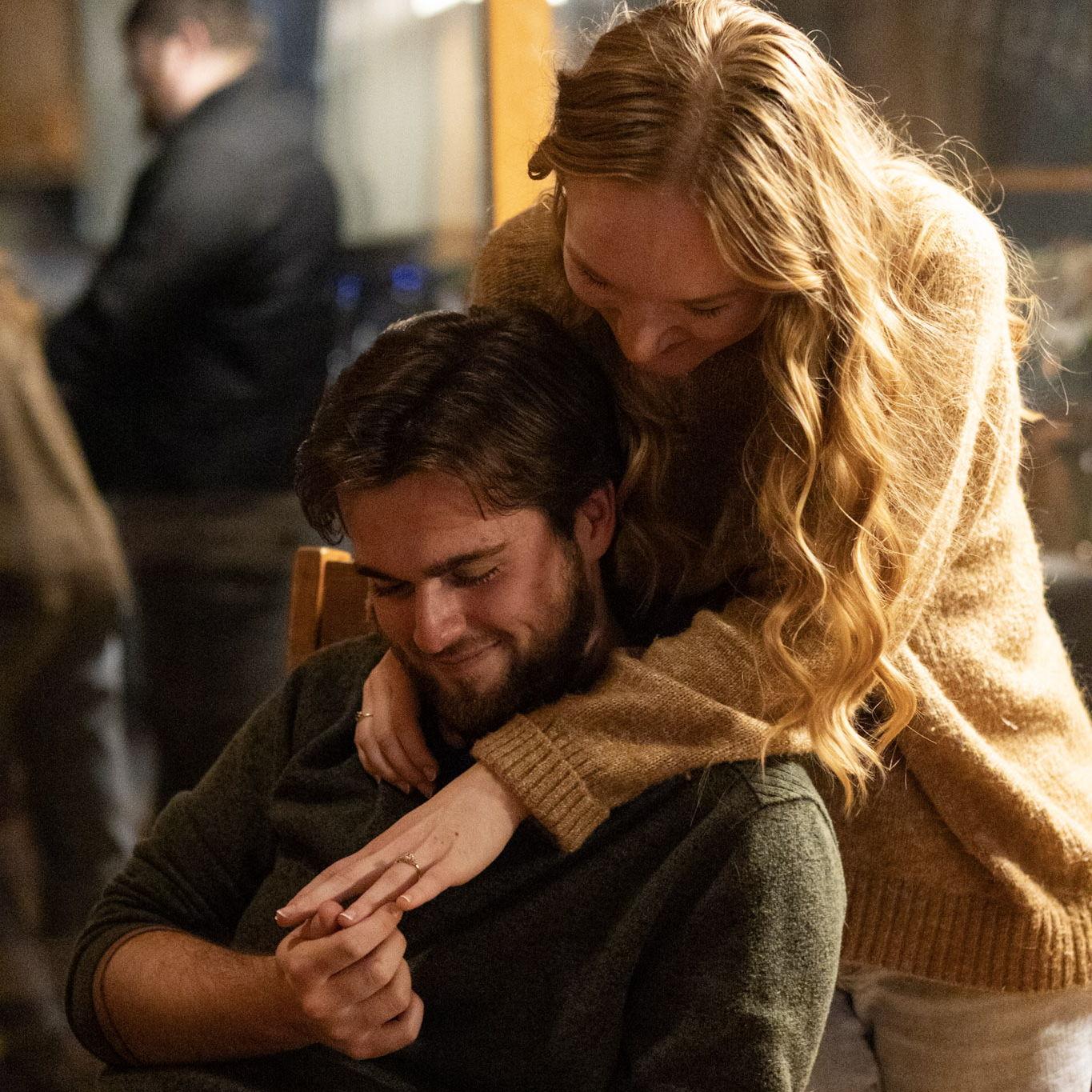 Us at our engagement party