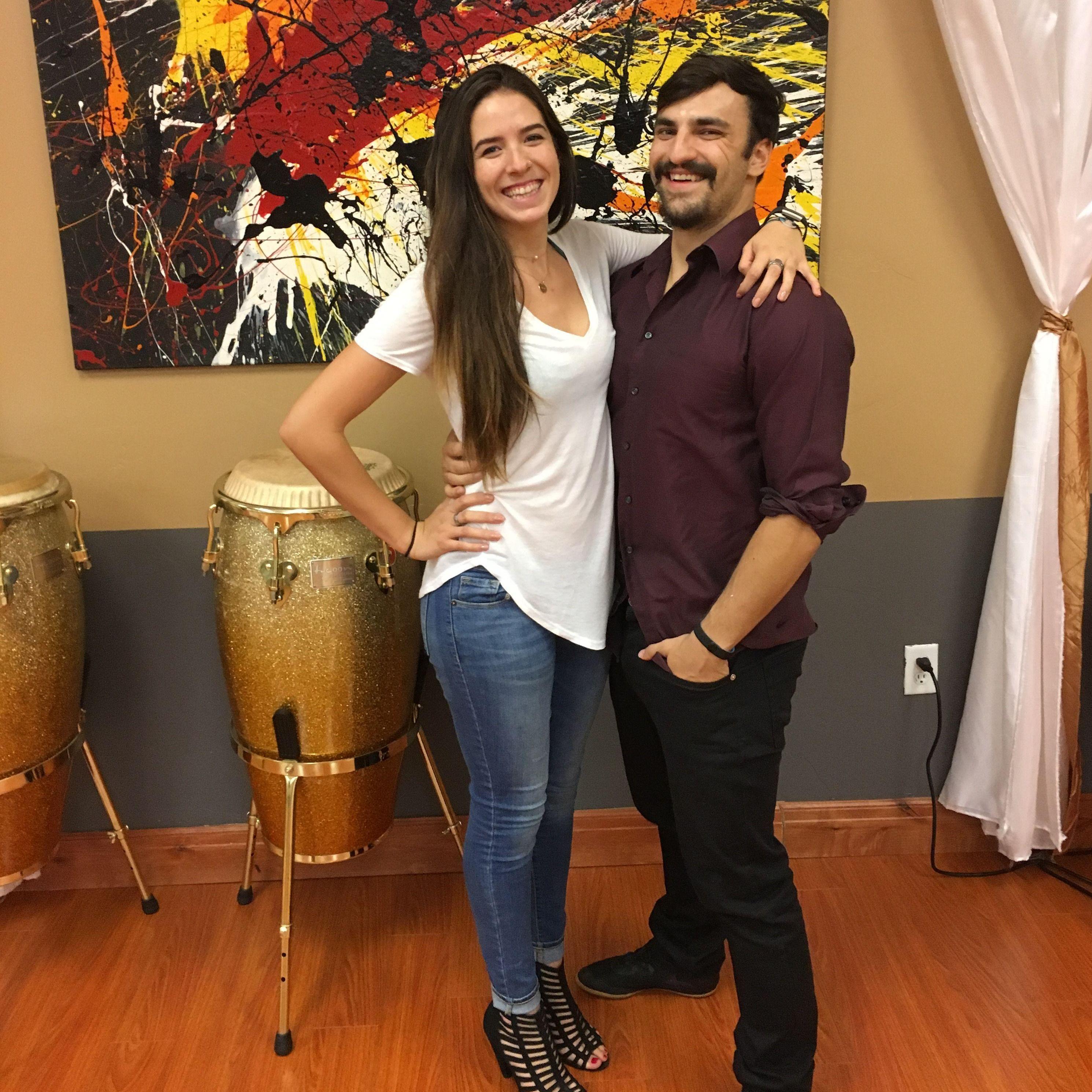 Maria's 22nd birthday! Alex surprised her with ballroom dance lessons.