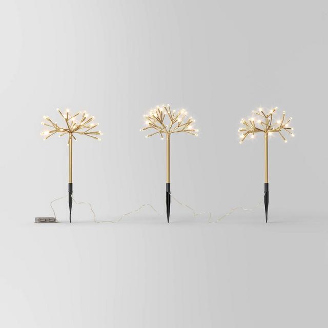 18" LED Gold Starburst Christmas Novelty Sculpture Light Warm White - Wondershop™