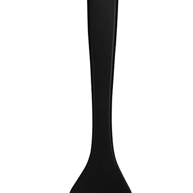 Lurch Germany Smart Tool Silicone Stirring Cooking Spoon With Hole Durable Practical Heat Resistant Kitchenware Kitchen Tool / 11 Inches / 28 cm - Black