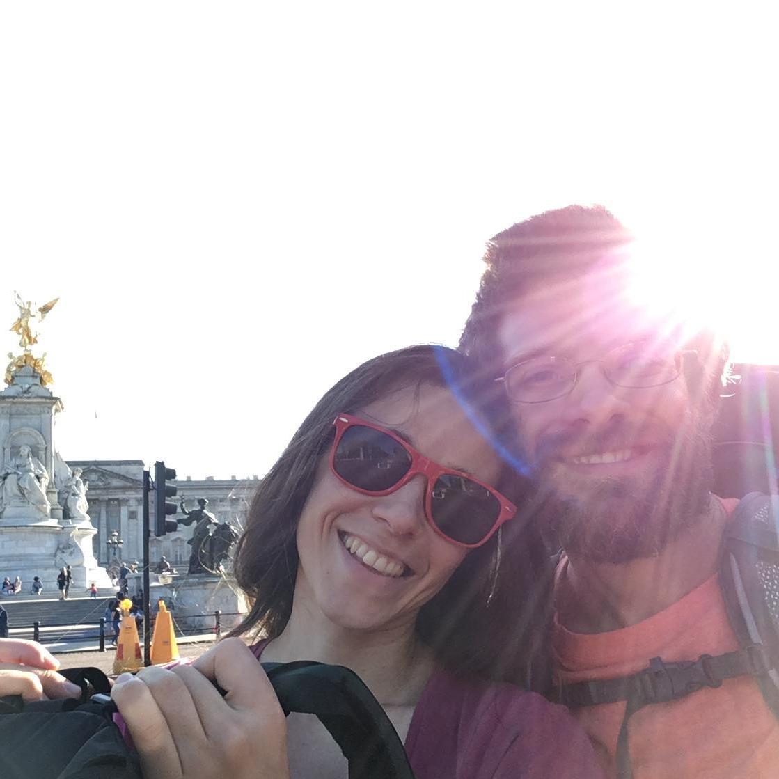 Walking around London for the day after hopping off a plane from the US. We were on our way to visit Amberly's best friend Armanda in Didcot and meet her son, Paul! June, 2018.