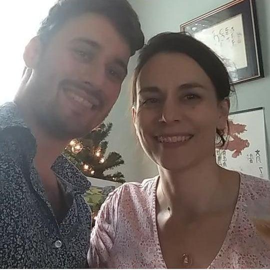 Newly engaged! 7.31.21. Note the Christmas tree in the background - John created a special moment by including our favorite time of year together.