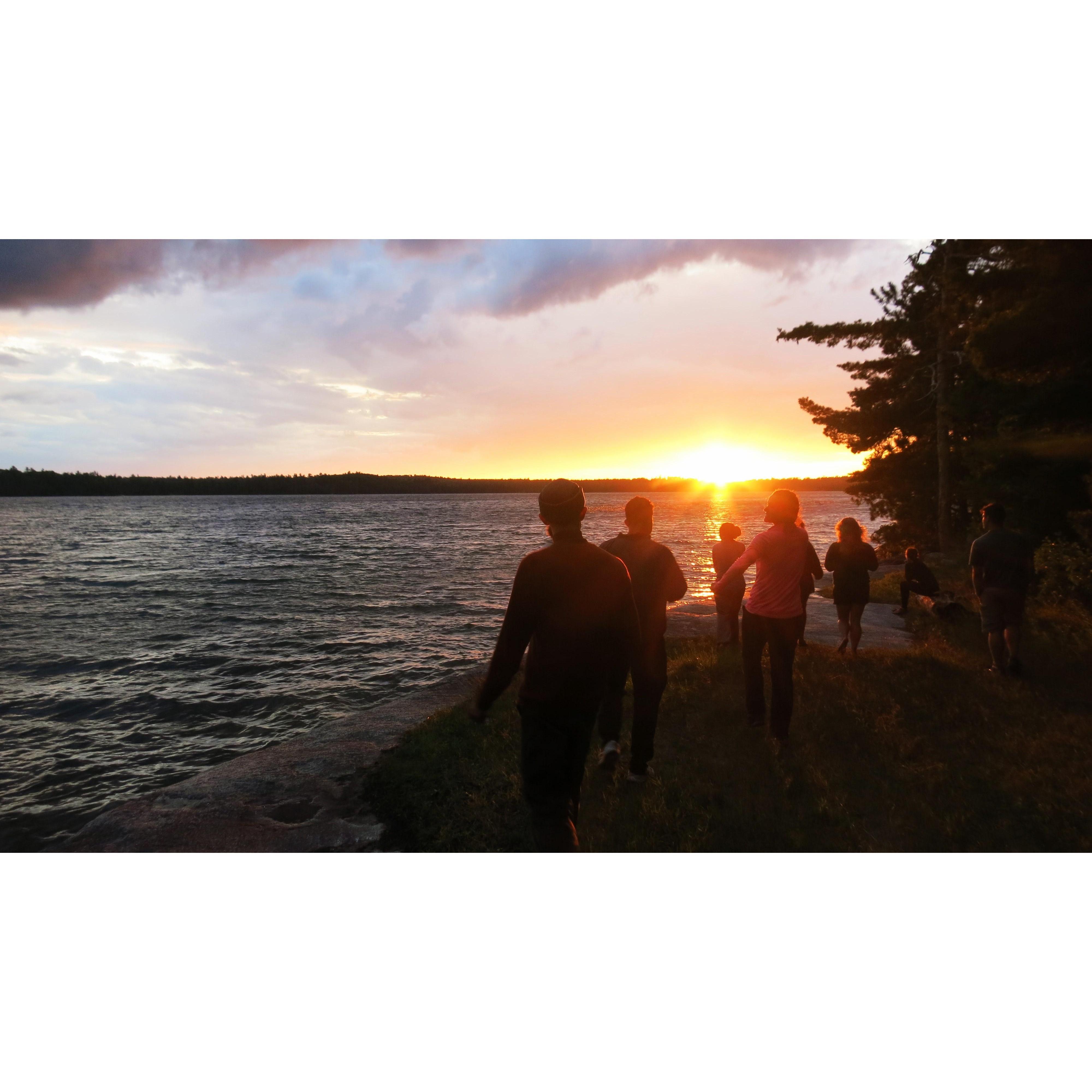 Boundary Waters, 2019. This sunset was followed by an incredible view of the milky way. This is where and when we finally confided to each other.