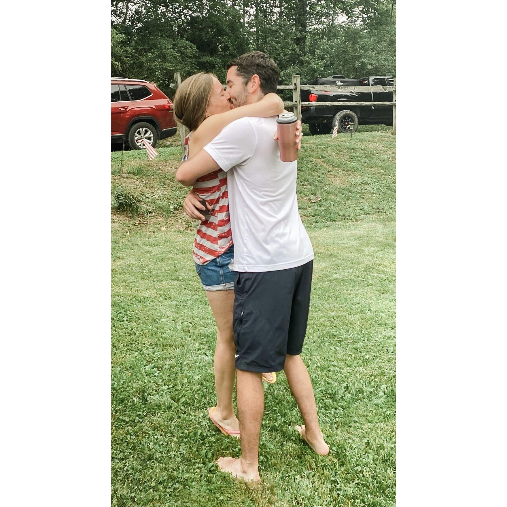 Moments after Billy asked Nicole to be his Partner For Life!