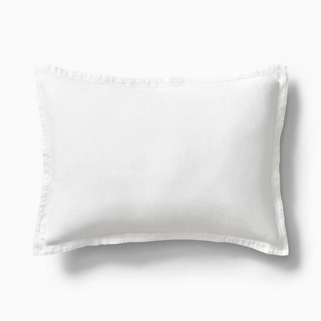 Signature Tencel Linen King Sham, White