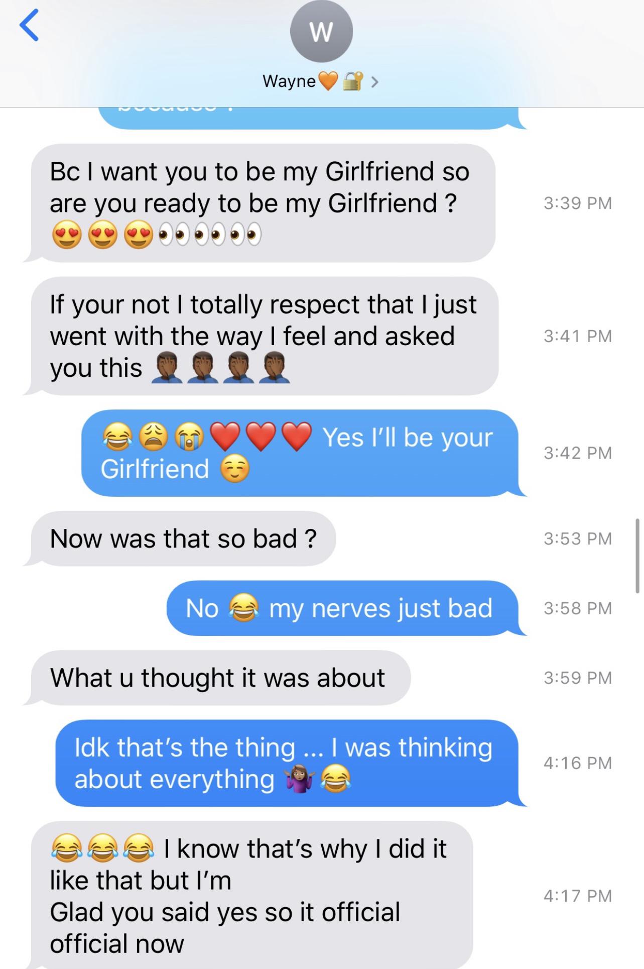 October 2018 we made it “official, official “. ❤️ lol