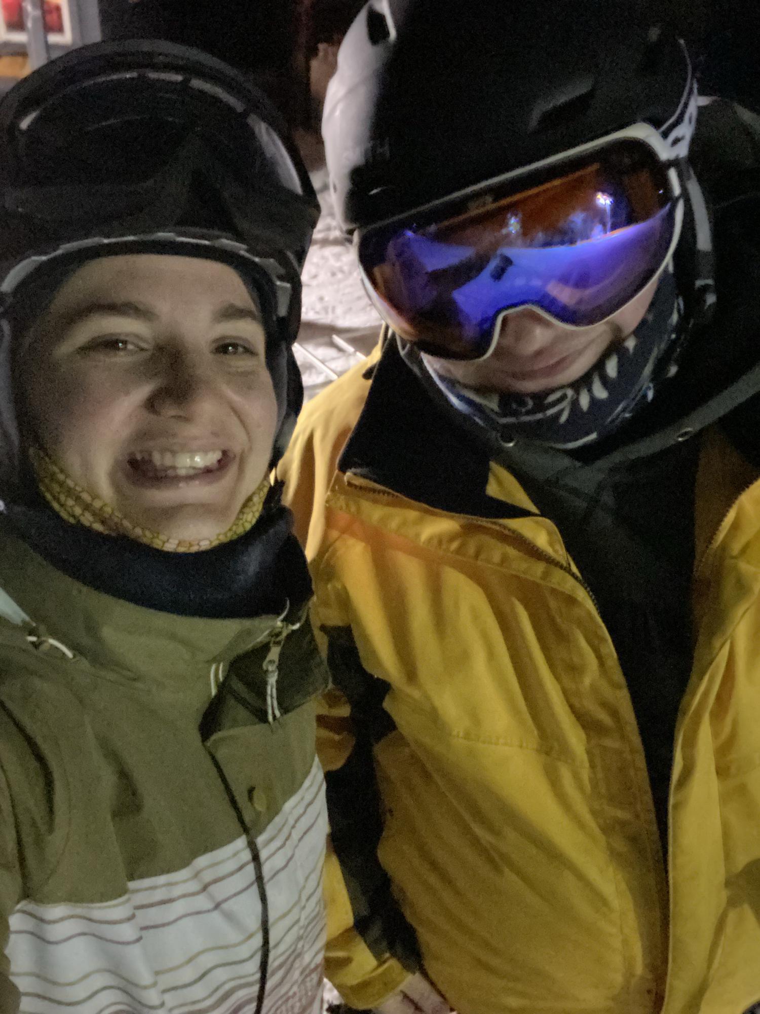 Night skiing at Crotched