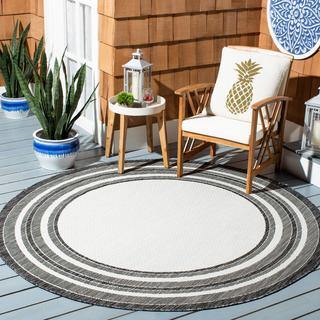 Courtyard Indoor-Outdoor Round Rug