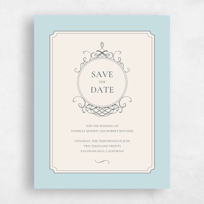 Sky, Blue Wedding Save the Date - Malta Type