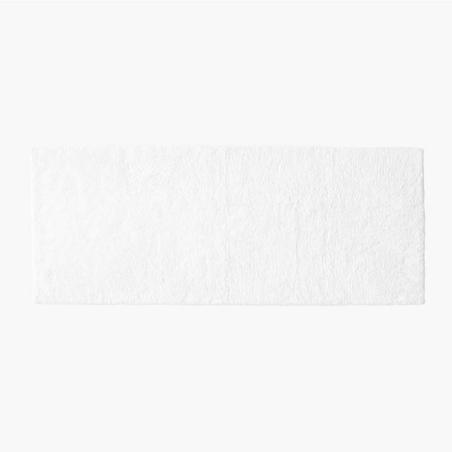 Chase Organic Cotton White Bath Runner 24"x60"