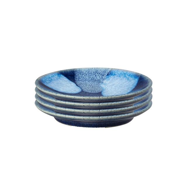 Denby Studio Blue Accent Set of 4 Small Plates