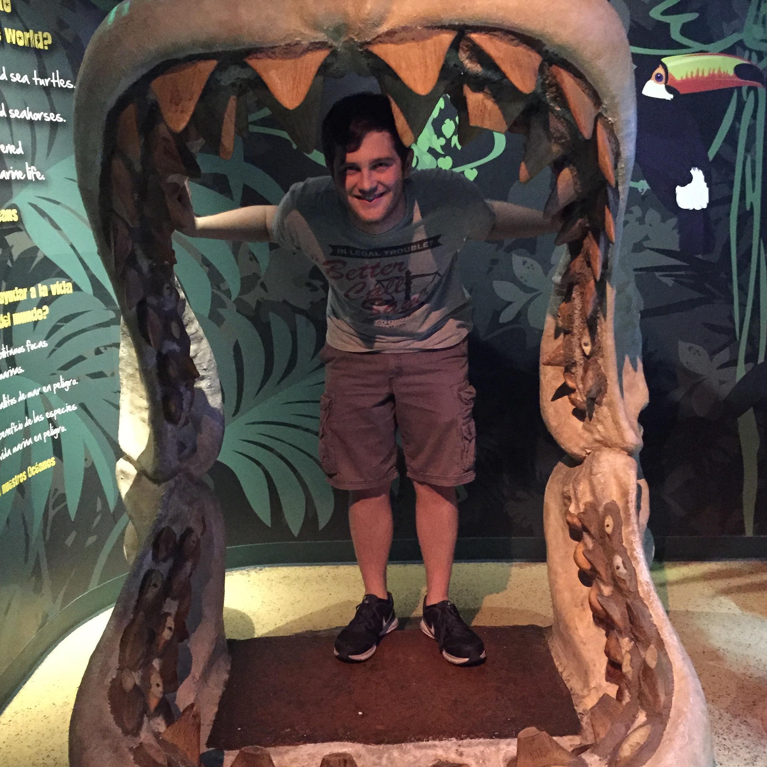 This was one of our first big dates; we went to an aquarium and ate seafood afterwards!