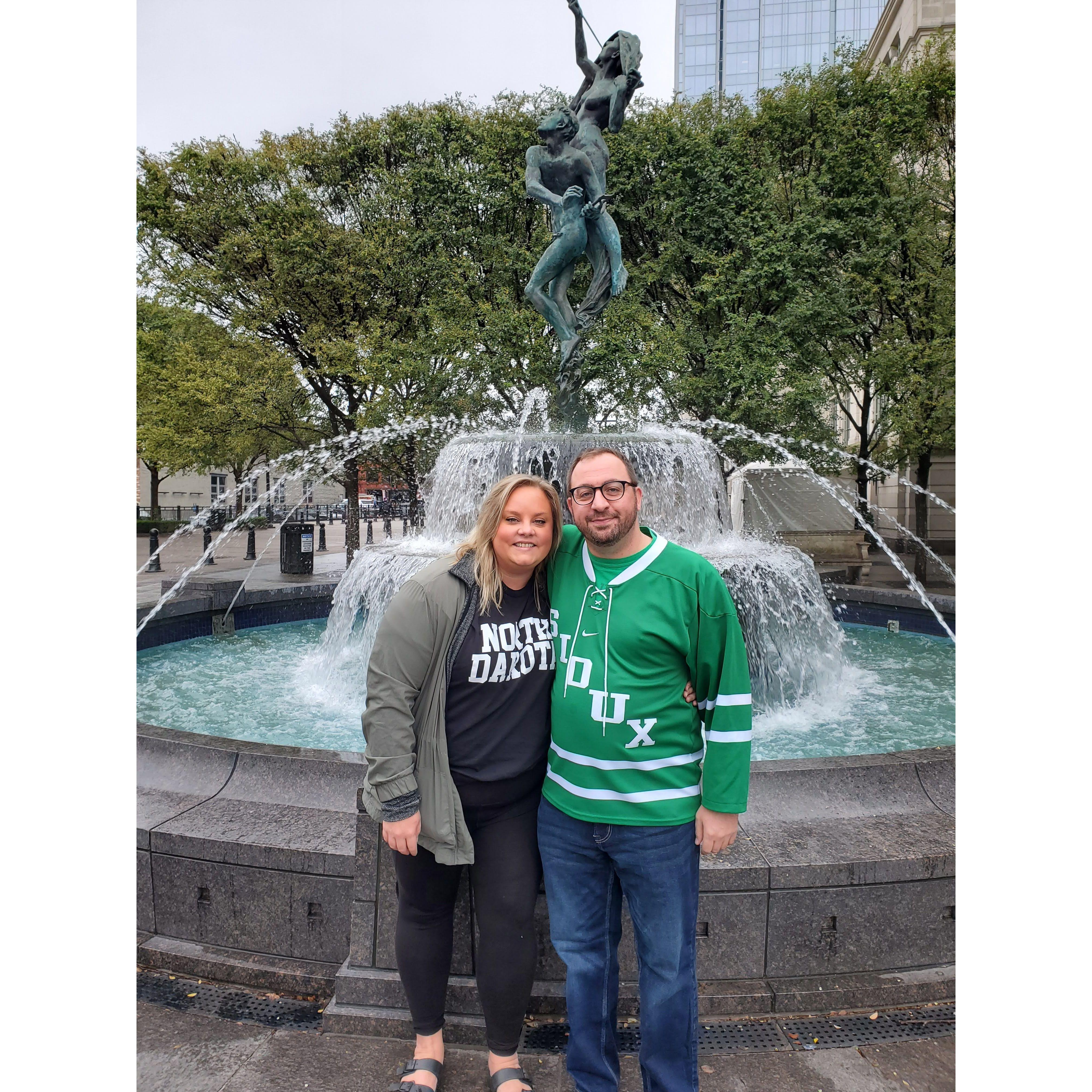 We traveled all the way to Nashville to watch UND hockey - Oct. 2021