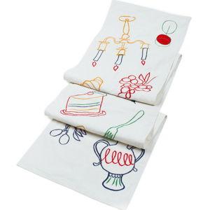 Misette Fête Embroidered Linen Runner
