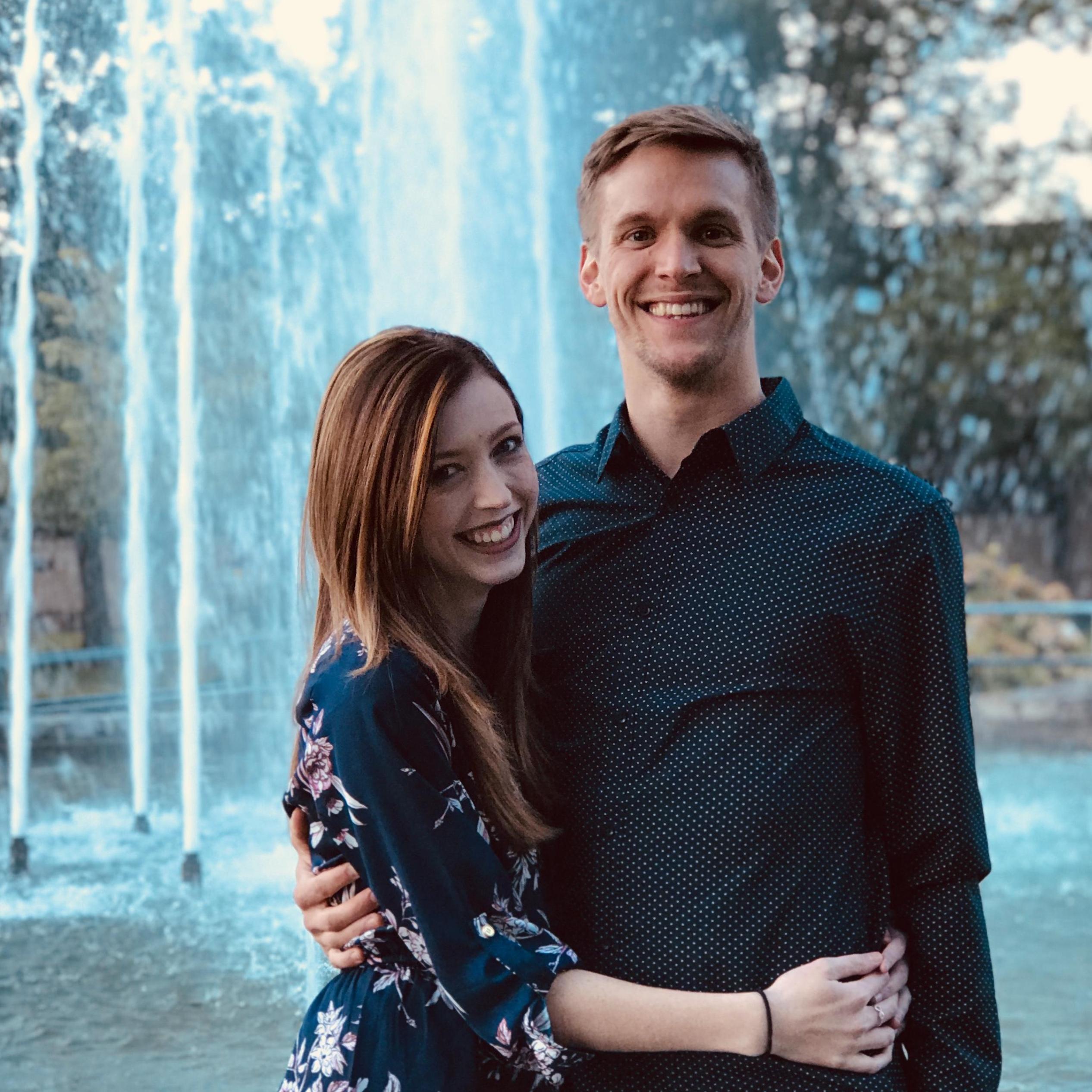 June 15, 2018 - our first photo as an official couple.