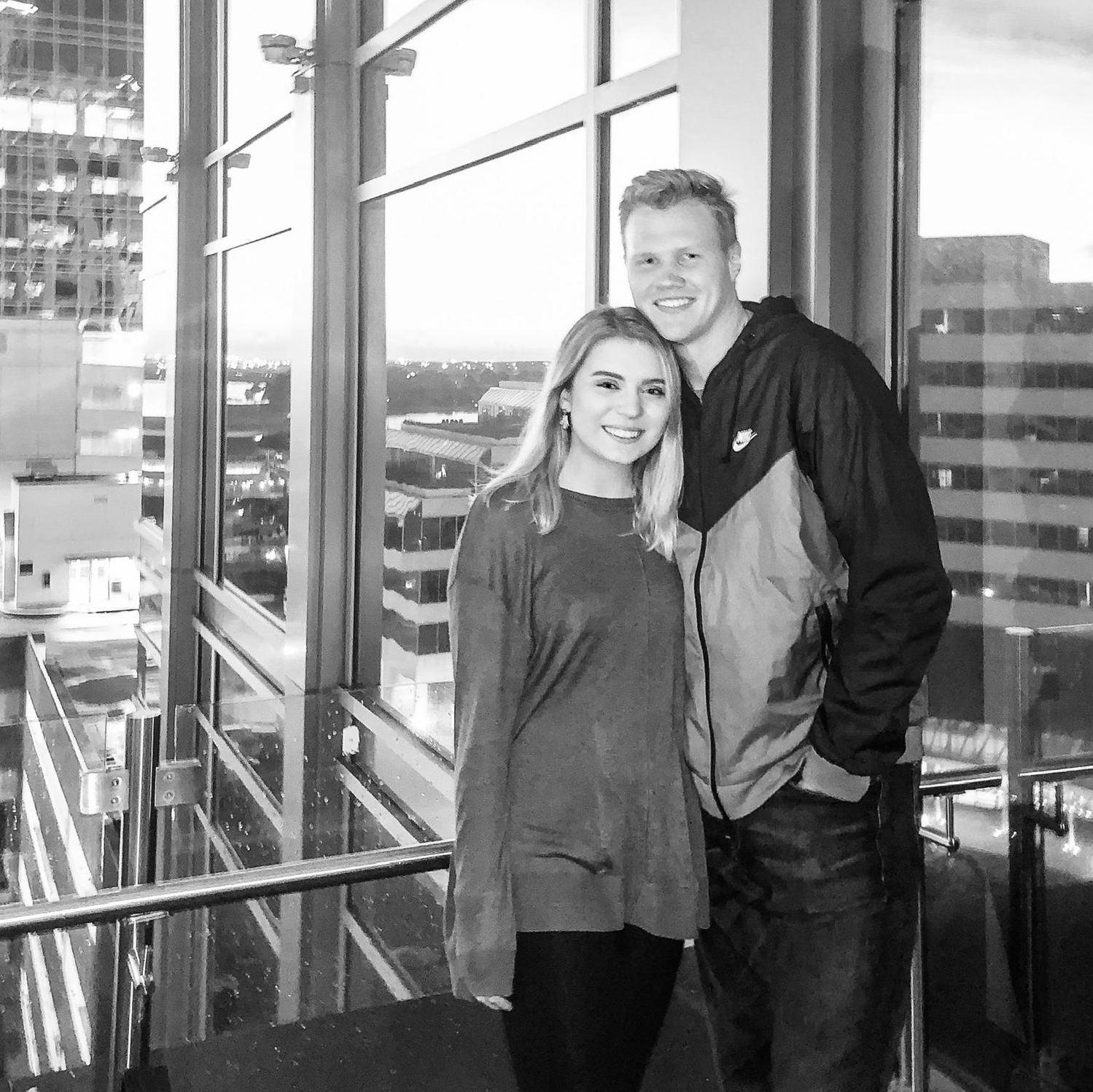 Their first photo together taken by Justins coworker, Nel, at Grain in Norfolk.