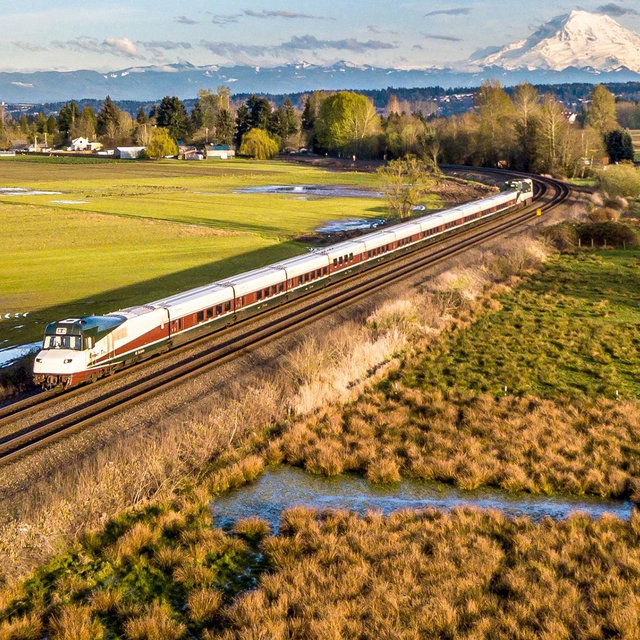 Train ride from Vancouver to Seattle