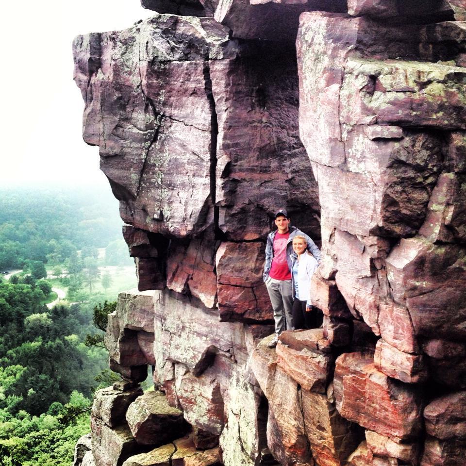 One of our favorite spots to hike to while living at my parents cottage while Mike was getting his MBA at Madison.