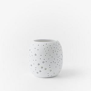 Constellation Porcelain Hurricane, Tealight , White Porcelain