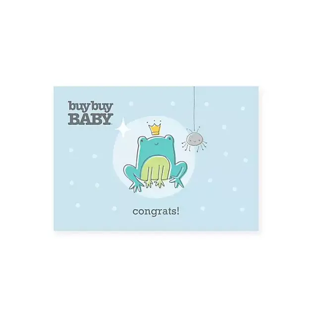 Baby Frog Congratulations Gift Card $50