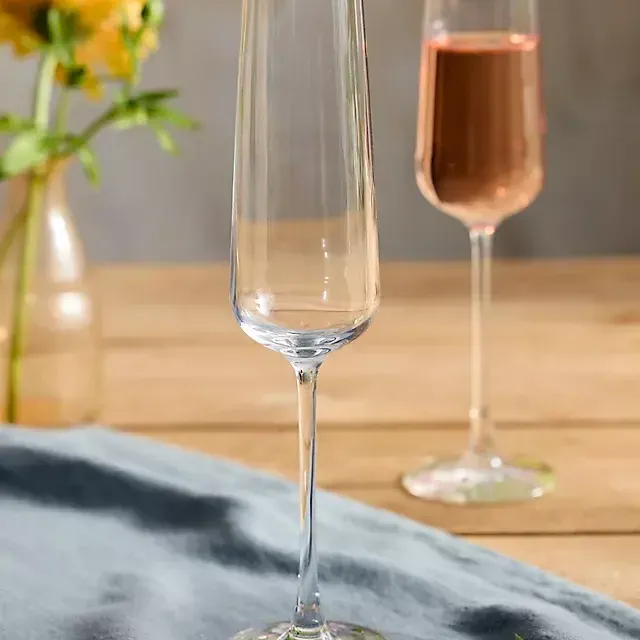 Pressed Floral Flutes, Set of 2