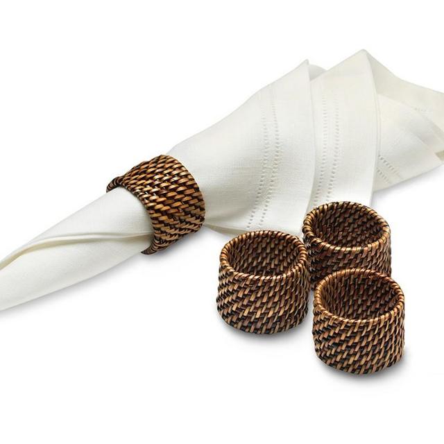 Nito Napkin Rings, Set of 4