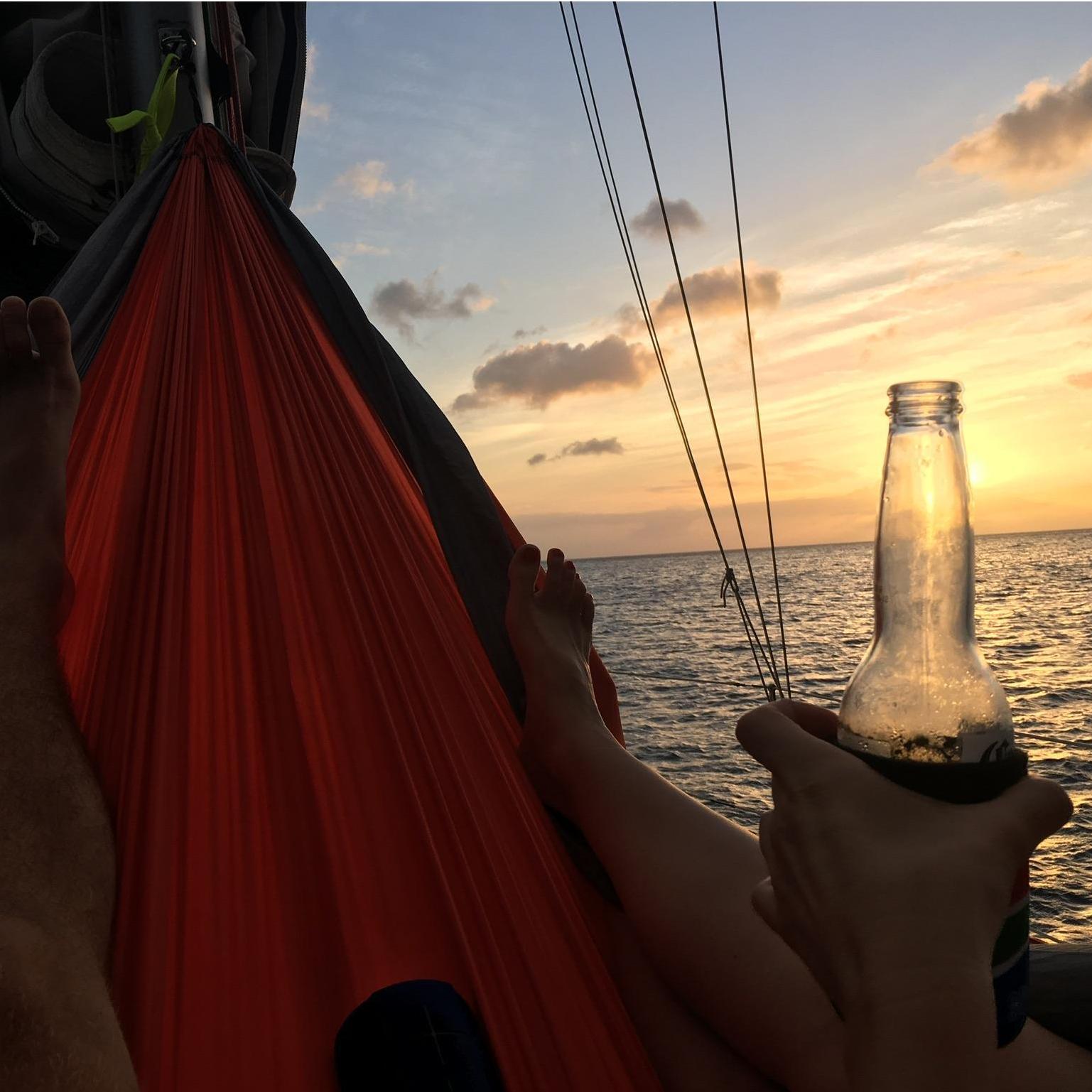 St. Lucia sunsets and hammock time.