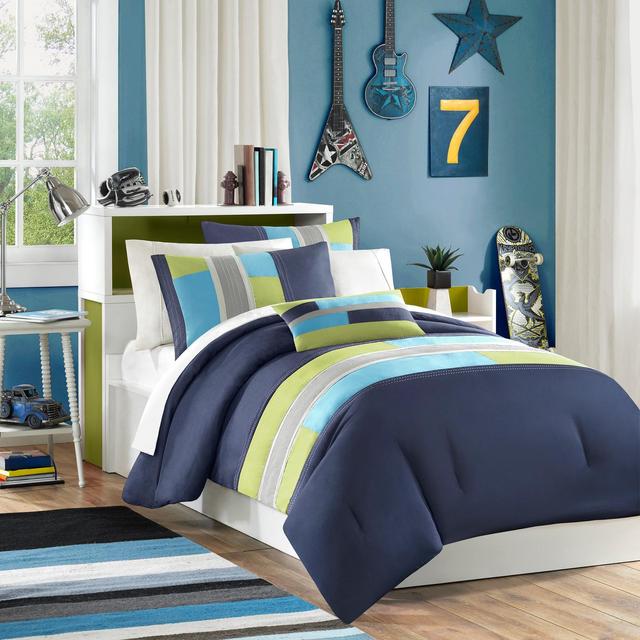 Navy Maverick Comforter Set Twin/Twin XL 3pc