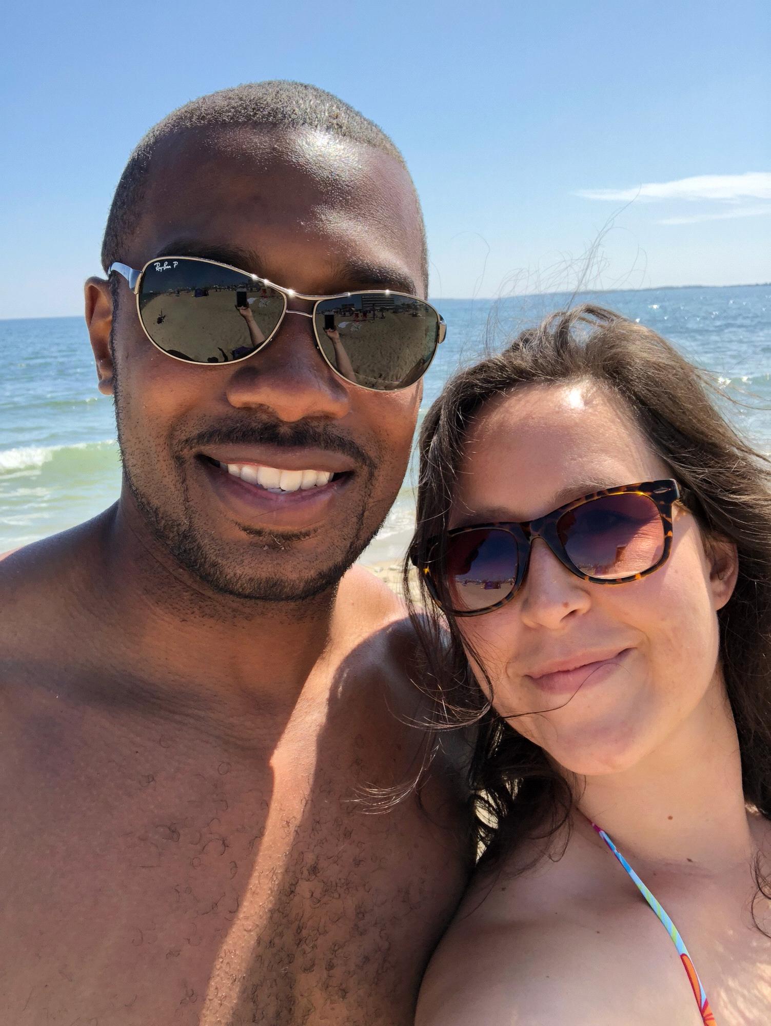 A gorgeous day on the beach in Maine while visiting the Phillips fam.