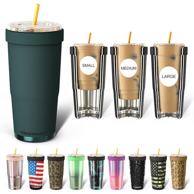 Frost Buddy Togo Buddy | 30 oz Stainless Steel Vacuum Insulated Tumbler | To Go Coffee Cup – Reusable, Iced Coffee Cups, Travel Mug, Thermal Cup for Hot & Cold Drinks, Dunkin Cup (Jade)