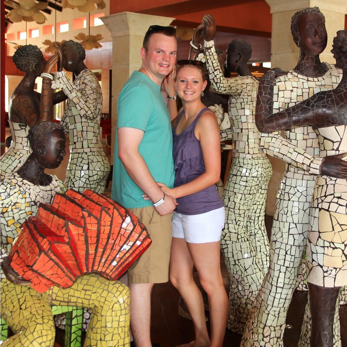 Taken in Punta Cana the day after our engagement!