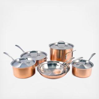 Tri-Ply Copper 10-Piece Cookware Set