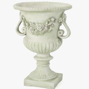 Ophelia & Co. Geffrey Lightweight Concrete Urn Planter - White Moss | Wayfair
