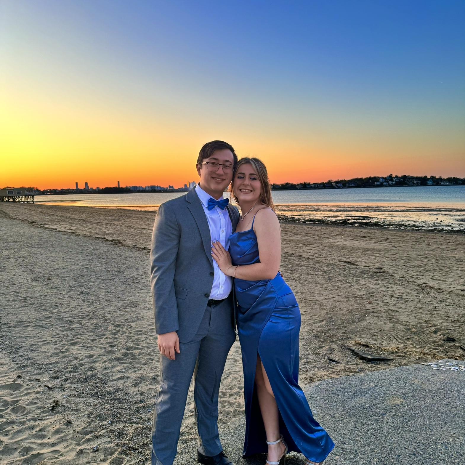 Here we are going to our last school dance at my college!
