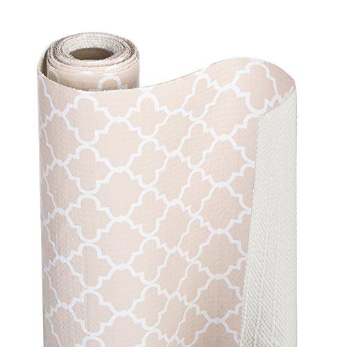 Smart Design Shelf Liner w/Bonded Grip - Wipes Clean - Cutable Material - Non Slip Design - for Shelves, Drawers, Flat Surfaces - Kitchen (12 Inch x 10 Feet) [Chantilly Blush]