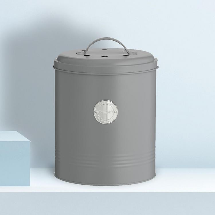 Typhoon Living Compost Caddy - Grey