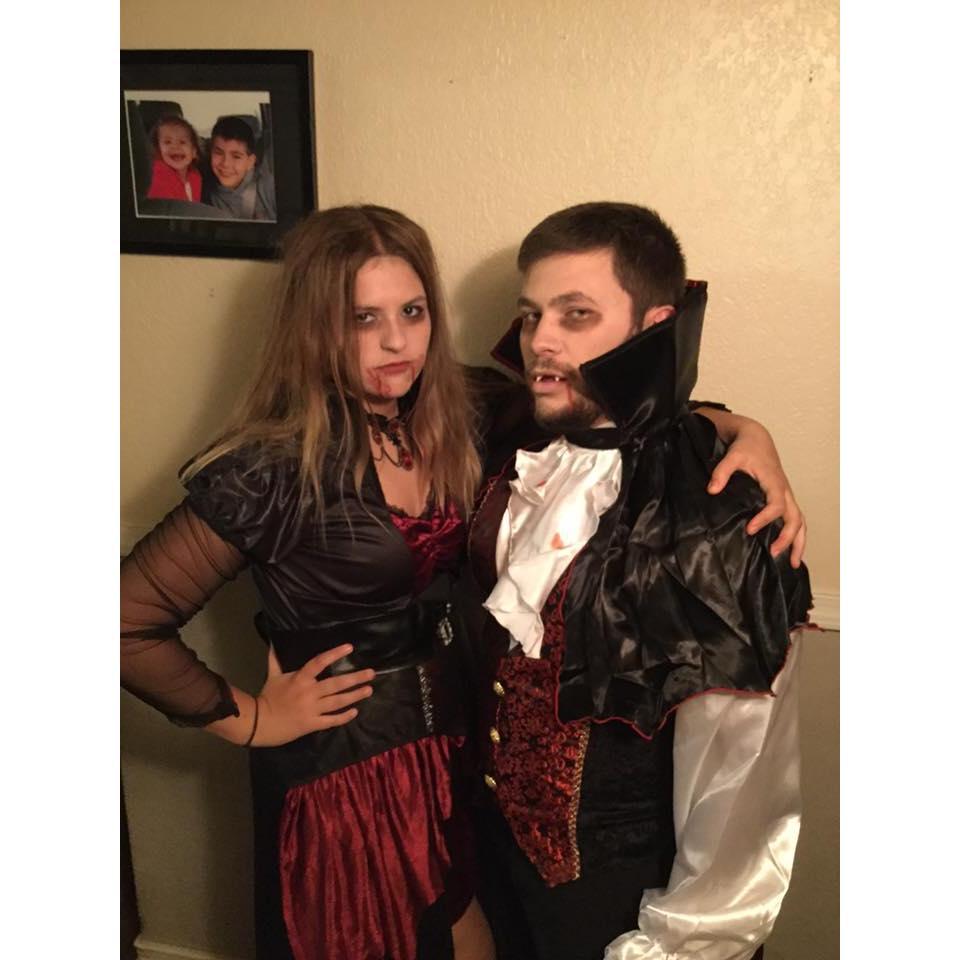 One of our many halloween costumes. Our favorite holiday