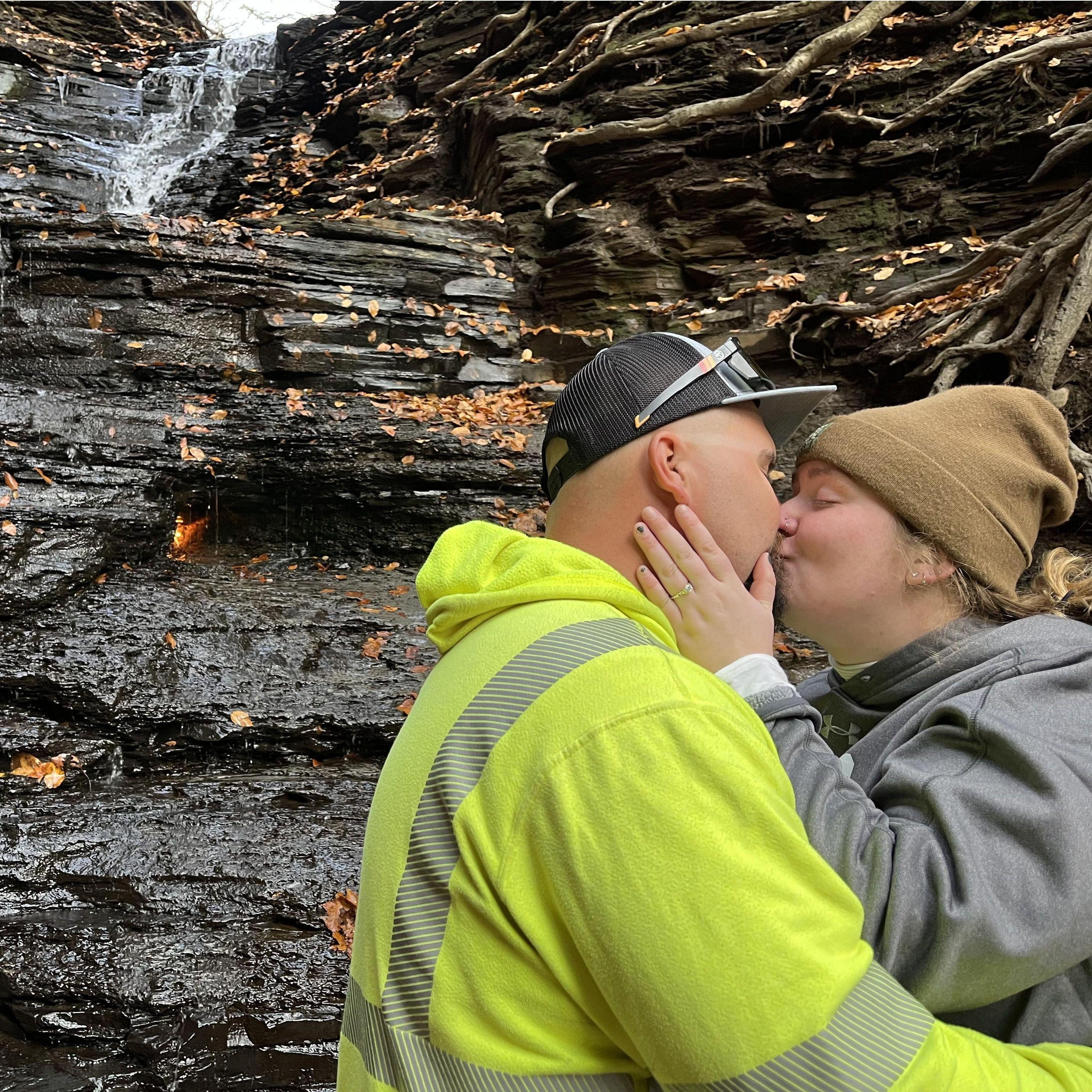 October of 2022 - The day Kacie said yes at the Eternal Flame 💍